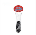 Wall-Mounted Basketball Hoop Laundry Basket