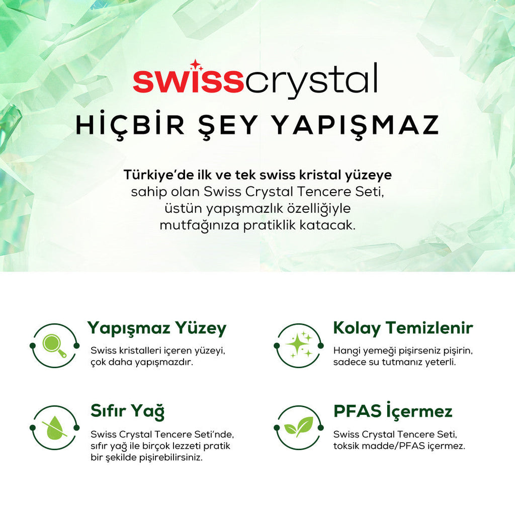 Karaca SwissCrystal Midi Pan and Cookware Set